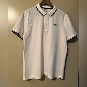 White sport shirt by Lacoste Sport
